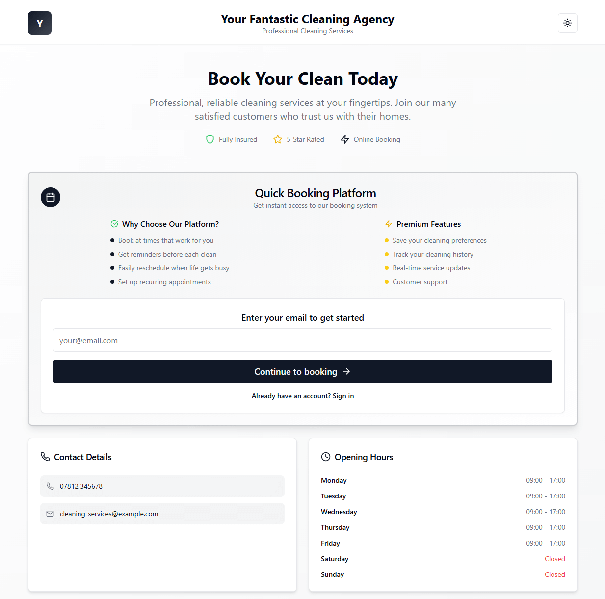 Online Booking System